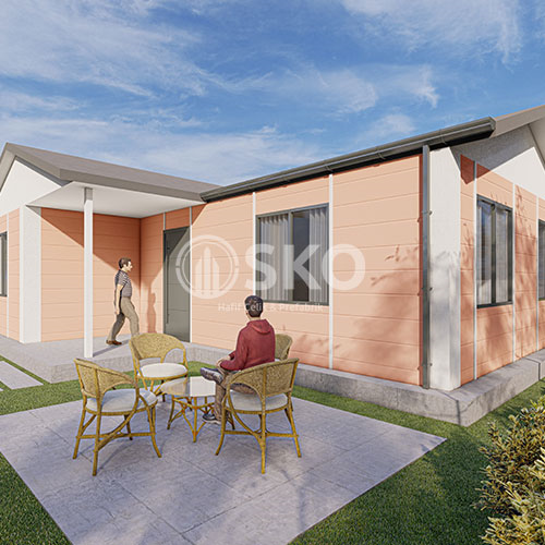 Tek Katlı Hafif Çelik Yapı Ev Modeli 15